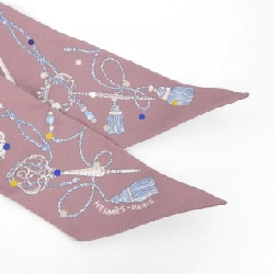 Hàng hiệu Authentic Hermès LES CLES A POIS Twilly 063871S Khăn quàng 806957