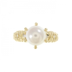 Nhẫn ngọc trai Akoya 750YG 7.4mm - Hàng hiệu Authentic 853625