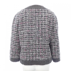 【Mã giảm giá】Áo khoác không cổ CHANEL 640920