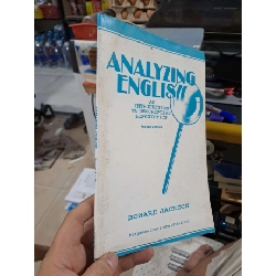 Analyzing English (An Introduction To Descriptive Linguistics - Second Edition) - Howard Jackson - mới 80% - HỌC NGOẠI NGỮ - HCM3012