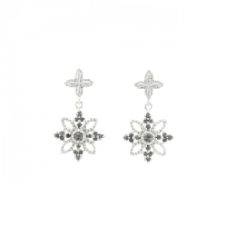 K18WG Bông tai kim cương 0.24CT - Hàng hiệu Chính hãng