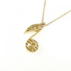 K18YG Nốt nhạc Kim cương Dây chuyền - Hàng hiệu Chính hãng 857592