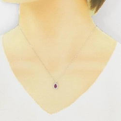 Dây chuyền ruby PT900/PT850 0.45CT - Hàng hiệu Chính hãng 861595