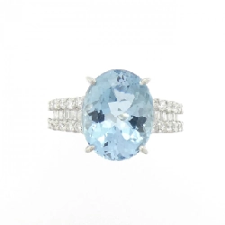 Nhẫn Aquamarine PT900 5.67CT - Hàng hiệu Chính hãng 850483