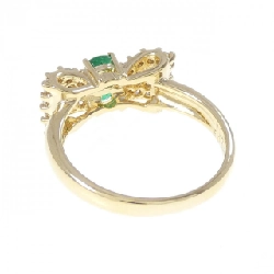 Nhẫn ngọc lục bảo K18YG hình ruy băng 0.37CT - Hàng hiệu Authentic 850498