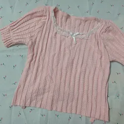 ÁO CROPTOP CỔ VUÔNG - HỒNG 739026