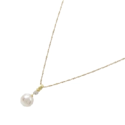 K18YG Dây chuyền ngọc trai Akoya 7.6mm - Hàng hiệu Chính hãng 856628