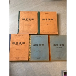 Lịch sử văn học Việt Nam bộ 5 tập, sách in rơ-neo tại SG trước 75 - Văn Tấn, Nguyễn Hồng Phong, Nguyễn Đổng Chi, Vũ Ngọc Phan