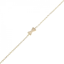 K18YG Dây chuyền kim cương hình ruy băng 0.03CT - Hàng hiệu Chính hãng 871165