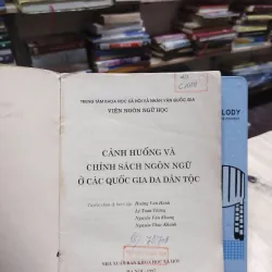 sách: Cảnh huống và CS ngôn ngữ ở các QG đa dân tộc - Viện ngôn ngữ học (A1) 565555
