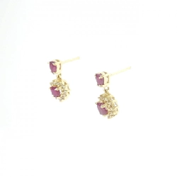 K18YG Bông tai Ruby - Hàng hiệu Chính hãng 872609