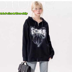 Hoodie zip nữ