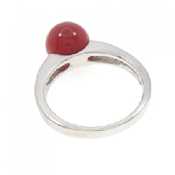 Nhẫn san hô PT900 9.2mm 672970