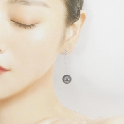 K18WG Bông tai ngọc trai đen 13.5mm - Hàng hiệu Chính hãng 865802