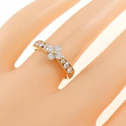 Nhẫn kim cương hoa K18YG 0.51CT 672313