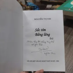 Sách: Sắc tím Bằng Lăng - tập thơ (B1) Tác giả: Nguyễn Thị Kim 696639