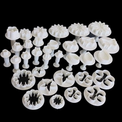 Bộ 33 dụng cụ tạo hình Fondant, Cutter, Cookie hoa lá – Mã số 1031 336037