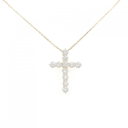 K18YG Dây chuyền kim cương 2.239CT E-F VS1-2 VG - Hàng hiệu Chính hãng