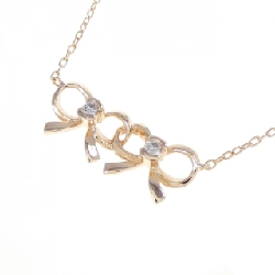 Dây chuyền kim cương ruy băng Folli Follie 0.04CT - Hàng hiệu Authentic 842705