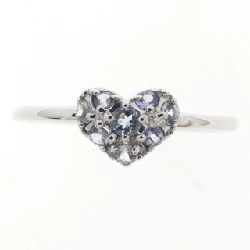 Nhẫn Aquamarine K10WG Hình Trái Tim - Hàng hiệu Chính Hãng 854093