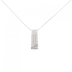K18WG Pave Diamond Necklace 0.50CT - Hàng hiệu Chính hãng