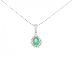 Dây chuyền ngọc lục bảo PT900/PT850 0.52CT - Hàng hiệu Authentic