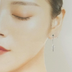 K14WG Khuyên tai chéo - Hàng hiệu Authentic 862894