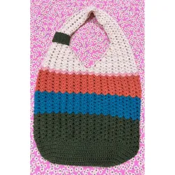 TÚI LEN MÓC TAY HOẠ TIẾT DỄ THƯƠNG - HANDMADE CROCHET BAG 763508