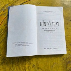 BIỂN ĐỔI THAY- Truyện ngắn đặc sắc của HEMINGWAY 476484
