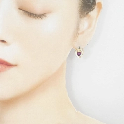 K18YG Đá màu Bông tai - Hàng hiệu Chính hãng 861606