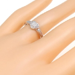 Nhẫn kim cương hình trái tim K18WG 0.06CT 672369