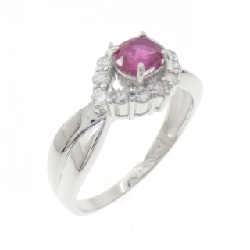 Nhẫn Ruby PT900 0.50CT - Hàng hiệu Chính hãng