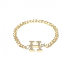 Nhẫn chữ H K18YG - Hàng hiệu Authentic