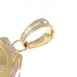 K18YG(枠) Đồng xu mặt dây chuyền - Hàng hiệu Authentic 863561