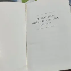 Bí quyết để trở thành nhân viên bán hàng bậc thầy - Jeffery F Fox 688549
