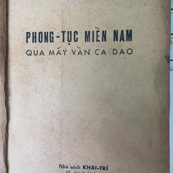 PHONG TỤC MIỀN NAM QUA MẤY VẦN CA DAO - ĐÀO VĂN HỘI 519617