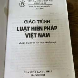 Giáo trình luật hiến pháp Việt Nam - sách luật Việt Nam , Khổ lớn  968724