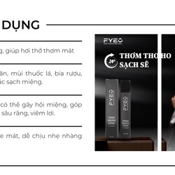 Xịt thơm miệng Fyeo 15ml Hương Bạc Hà thơm lâu the mát - Ry Store 186702