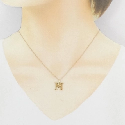 K18YG Chữ cái M Dây chuyền - Hàng hiệu Chính hãng 864329