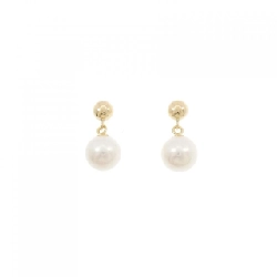 Bông tai ngọc trai Akoya K18YG 6.8mm - Hàng hiệu Chính hãng