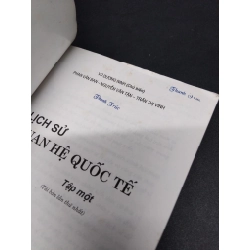 Lịch sử quan hệ quốc tế tập một mới 80% bẩn ố nhẹ có mộc trang đầu 2006 HCM1406 Vũ Dương Ninh SÁCH LỊCH SỬ - CHÍNH TRỊ - TRIẾT HỌC 165745