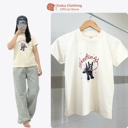 Áo Thun Cotton Nữ Cổ Tròn Size SML Màu Be Hàng Mới