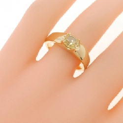 Nhẫn kim cương K18YG 1.00CT FIY SI1 cắt hình fancy - Hàng hiệu Authentic 879376