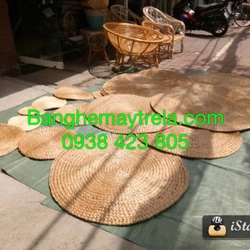 Thảm lục bình tròn tráng trí decor 490469