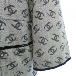 Áo khoác không cổ CHANEL 637183