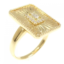 【Sản phẩm mới】Nhẫn kim cương K18YG 0.12CT