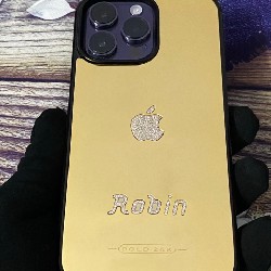 Ốp Lưng IPhone Mạ Vàng Đính Kim 9274