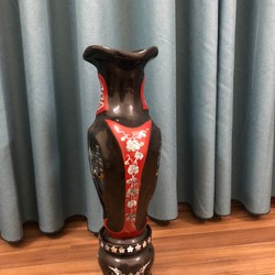 Lọ hoa sơn mài, khảm trai 26212