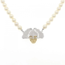 Dây chuyền ngọc trai Akoya 750YG/750WG 7-7.5mm - Hàng hiệu Chính hãng