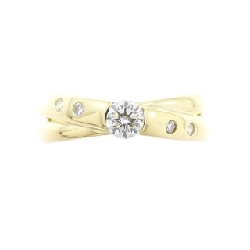 Nhẫn kim cương K18YG 0.22CT - Hàng hiệu Authentic 850184